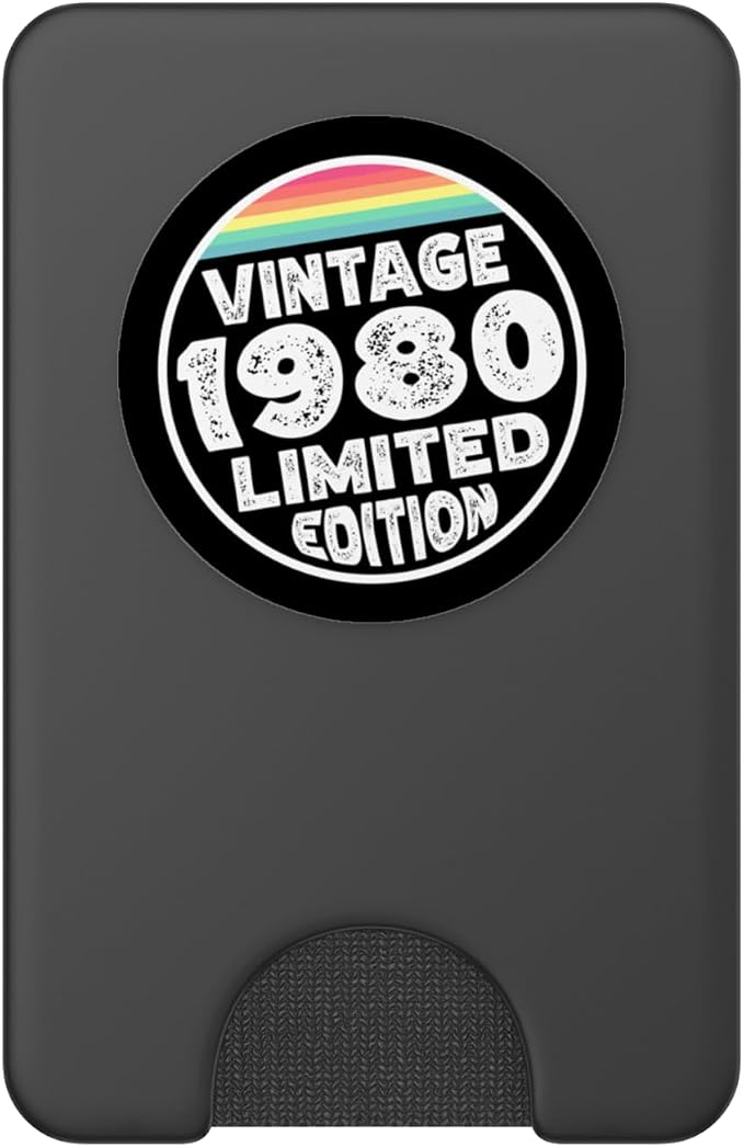 Limited Special Edition Vintage Since Born in 1980 PopSockets PopWallet for MagSafe