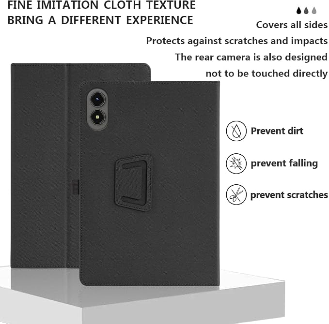 [NSFN] for YosaToo P13/Tabwee T50 Tablet CaseTabwee/YosaToo Tablet 11 Inch 2026 Protective Case with Handheld Band Premium PU Leather StandFunction Black