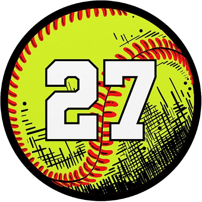 Softball Player Jersey Lucky Favorite Number #27 PopSockets Swappable PopGrip