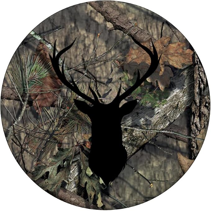 Brown Camouflage Black Deer Buck Hunting PopSockets Adhesive PopGrip