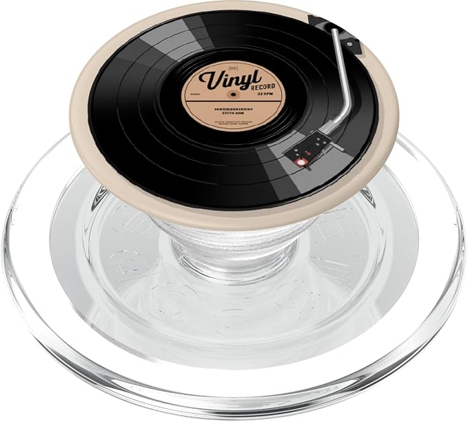 Vinyl Record Player Vinyl Collector Retro Music Lover PopSockets PopGrip for MagSafe