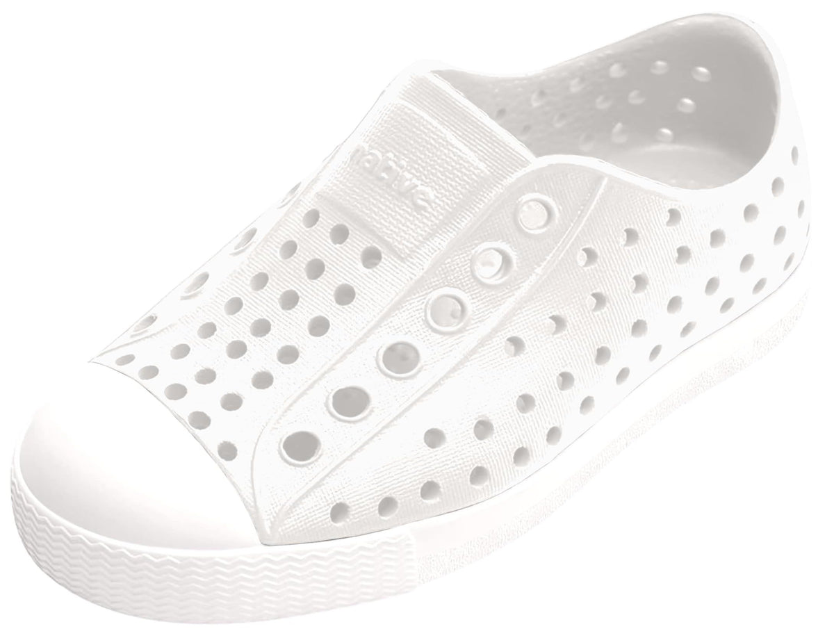 Native Shoes Unisex-Kids Jefferson Sneakers, Shell White/Shell White, 12 Little Kid