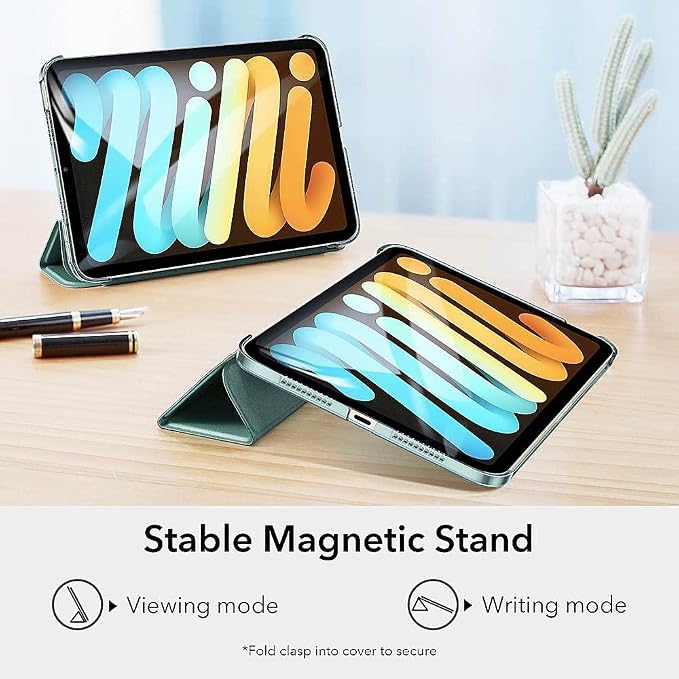 Sahara - ESR Folio Case for iPad mini (A17 Pro) iPad mini (6th Generation 2021) Aqua (TB00043)