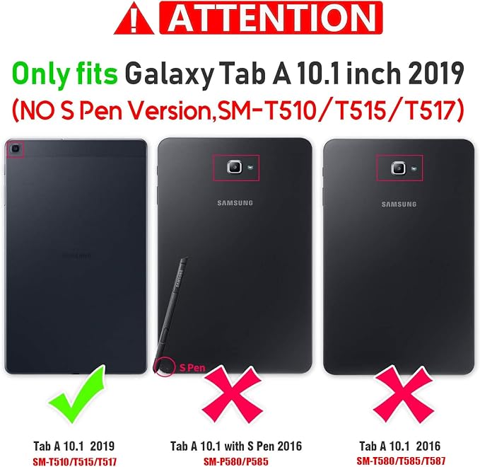 Case for Samsung Galaxy Tab A 10.1 Inch 2019 Tablet [SM-T510/T515/T517] Slim PU Leather Case Adjustable Stand with Auto Wake/Sleep - Bible Verse Proverbs 31:25