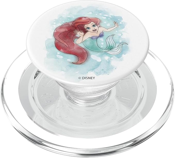 Disney Little Mermaid Ariel Watercolor Twerl PopSockets PopGrip: Swappable Grip for Phones &amp Tablets