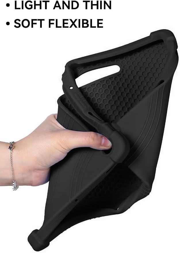 Case for Samsung Galaxy Tab S10 Lite/S10 FE/S9 FE 10.9 Inch - Protective Cover with S Pen Holder &amp Multi-Angle Viewing Stand (Black)