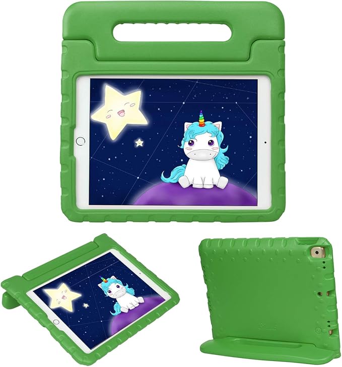 HDE Case for iPad 9th Generation Kids Shockproof Cover 10.2 inch with Handle Stand fits 2021 9th Gen 2020 8th 2019 7th Tablet - Black