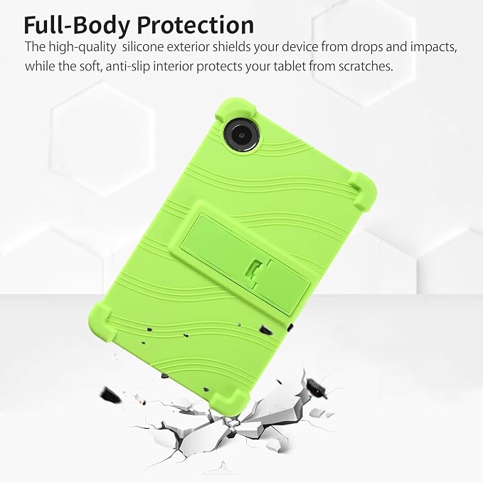 Case for TCL TAB 8 NXTPAPER 5G 8.7-Inch Tablet – Shockproof Silicone Protective Cover with Kickstand Drop-Resistant Business Style (Black)