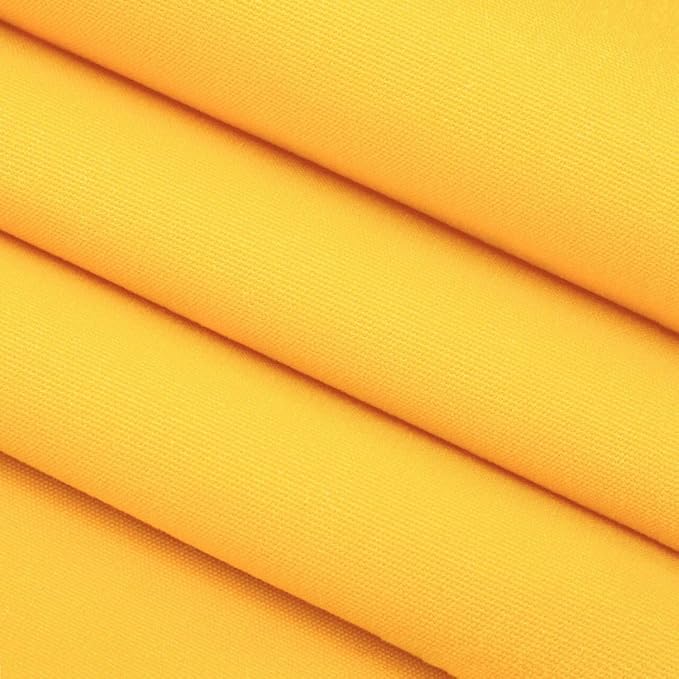 RSH DECOR: Sunbrella Square Throw Pillows Set of 4 | 24" x 24" | Water and Fade-Resistant Performance Fabric | Outdoor Pillow Covers with Down-Alternative Inserts | Canvas Sunflower Yellow
