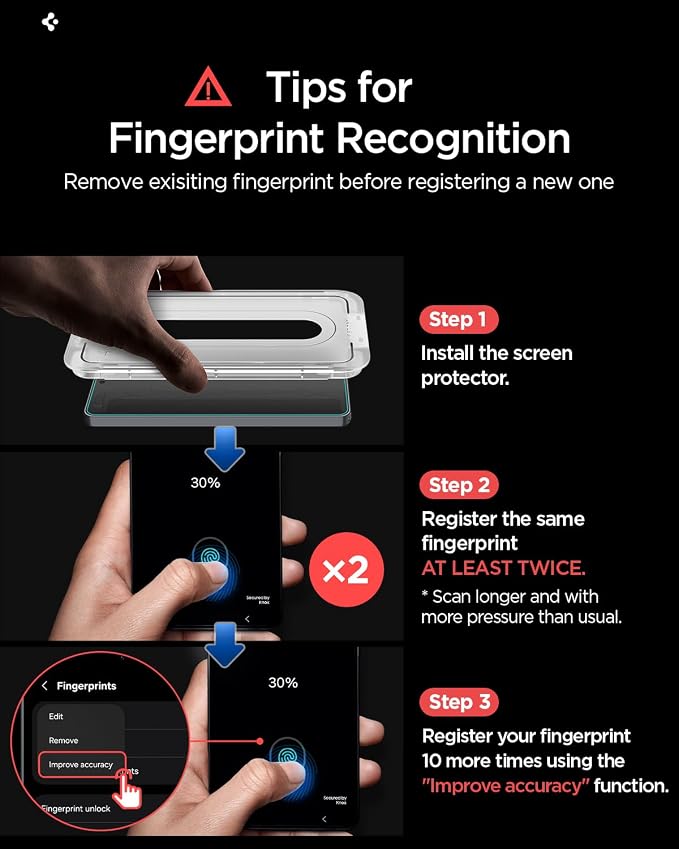 Spigen GlasTR EZ FIT Tempered Glass Screen Protector for Galaxy S24 Ultra | 9H Hardness Tempered Glass Easy Installation Kit Case-Friendly Crystal Clear Touch Responsive Oleophobic Coating