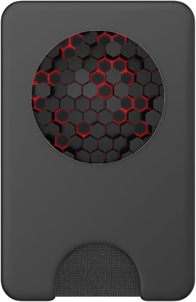 Cool Red and Black Cell Phone Button Holder Pop Out Knob PopSockets Adhesive PopGrip