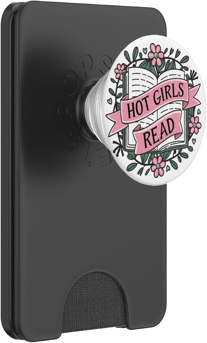Reading Hot Girls Read Books Bookish Funny Book Themed PopSockets PopWallet for MagSafe