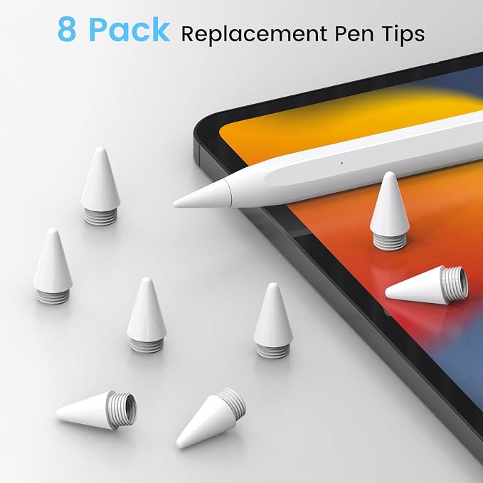 Digiroot 8 Pack Replacement Tips Only Compatible with Digiroot | Only Compatible with Digiroot 13 mins Fast Charging Stylus(B0BW8LQKL4) Not Compatible with Any Other Stylus Pen