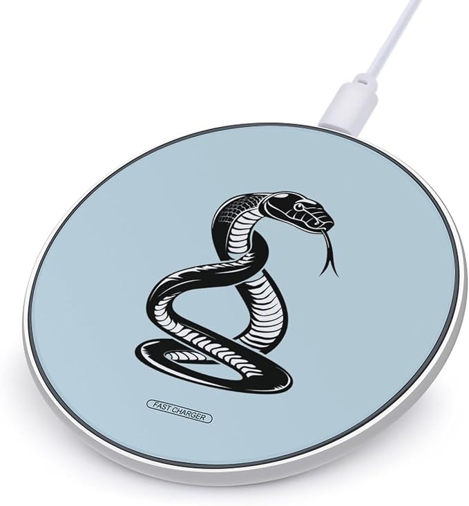 Funny Snake Wireless Charger SlimWireless Charging Pad Anti-Slip Charger Mat for Men Women