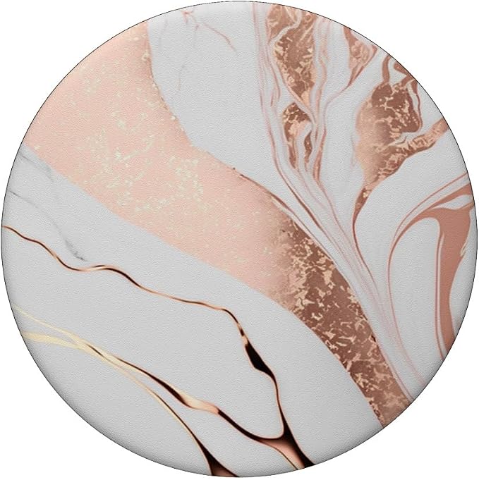 Rose Gold Marble PopSockets Adhesive PopGrip