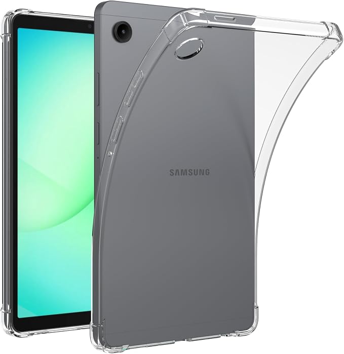 for Samsung Galaxy Tab A11+ Tablet Case Scratch-Resistant Back Shockproof Slim Advanced Airbag Drop Protection Crystal Clear Tablet Case for Galaxy Tab A11 Plus 11 [Clear]