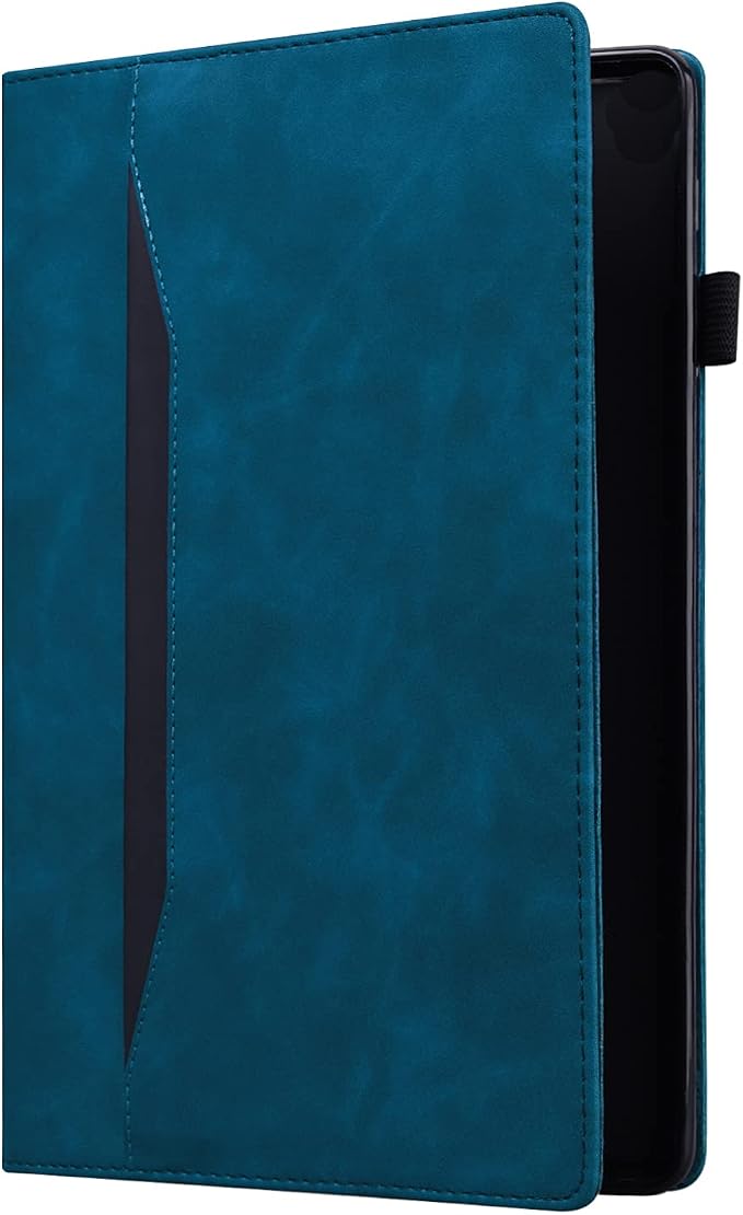 for Kindle Fire HD 8 Tablet (only Fits 10th Generation) &amp Fire HD 8 Plus 8 Case 2020 with Stand/Pencil Holder/Card Pocket/Elastic Band Embossed PU Leather Floral Cover Brown Peacock Flower
