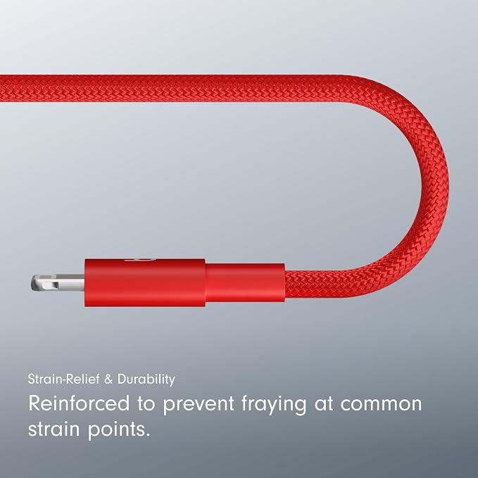 Beats 240W USB-C to USB-C Braided Cable Fast Charging Durable/Tangle Free Compatible with Apple and Android Devices (3 m/10 ft) – Bolt Black