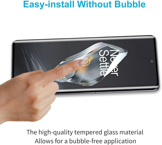Didisky Screen Protector for Oneplus 9 Pro 3 Pack Tempered Glass Film with 2 Pack Camera Lens Protector Easy to UseScratch-Resistant9H Hardness3D Curved Full Coverage
