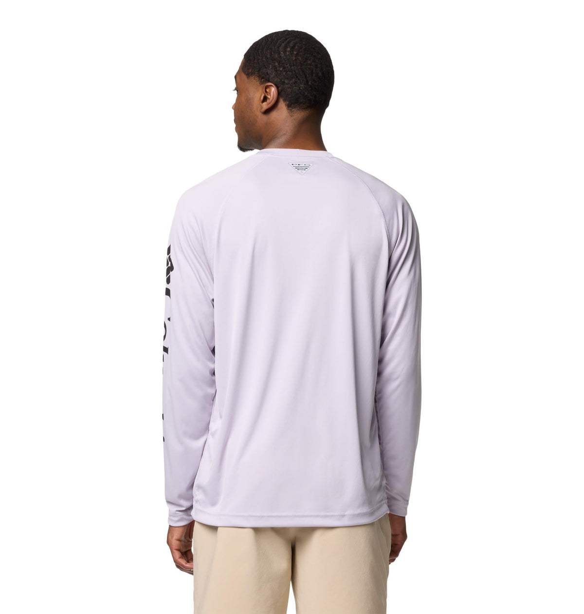 Columbia Men's PFG Terminal Tackle Long Sleeve Fishing Shirt, Lavender Pearl/Black Logo, 5X