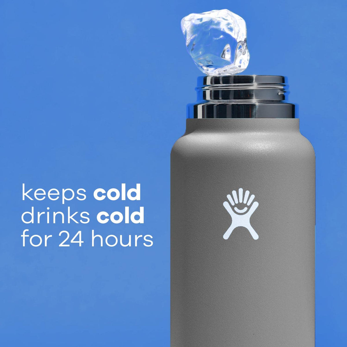 Hydro Flask 32 oz Wide Mouth Straw Lid White