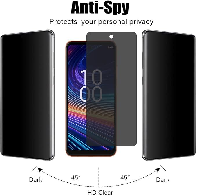 Anti-Spy Screen Protector for Boost Mobile Celero5G+ 2024 [Not Fit for Celero 5G] [2-PACK] Anti-Scratch Anti-peeping Prrivacy Tempered Glass for Boost Celero 5G+ Plus [7.0 inch]