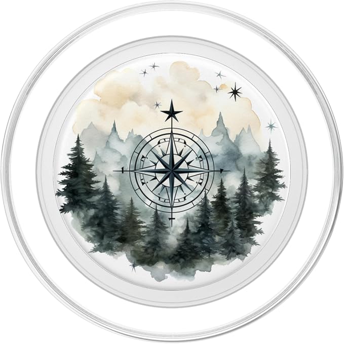 Mountains Wilderness Forest Hiking Pine Tree Nature PopSockets PopGrip for MagSafe