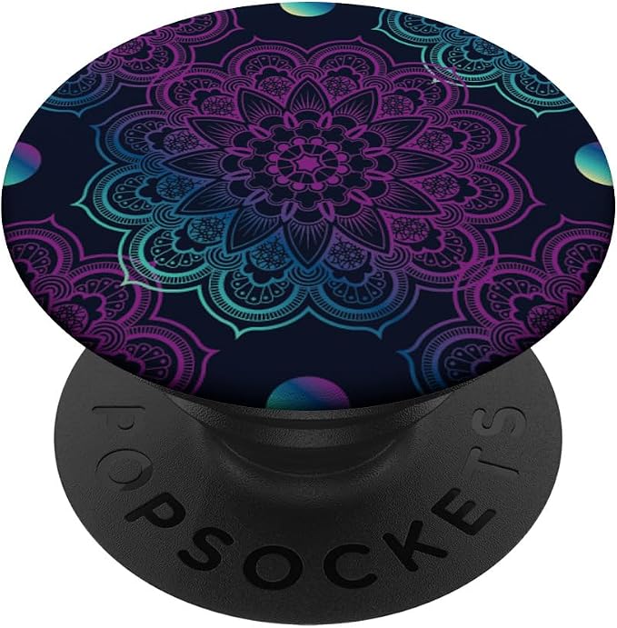 Mandala Art Geometric Meditation Mindfulness Peace Seeker PopSockets Adhesive PopGrip