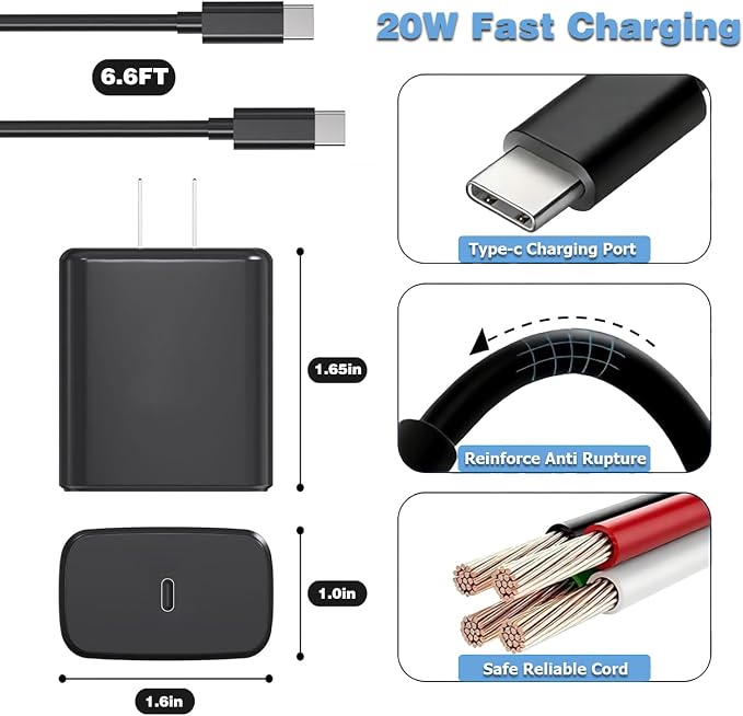 45W Samsung Super Fast Charger Type C to Type C Android Charger Fast USBC Charging Cable 6ft Compatible for Samsung Galaxy S25 ultra S24 S23 S22 S21 S20 S10 S9 A56 A55 A54 A53 A36 A35 A16 A15 A14 A17