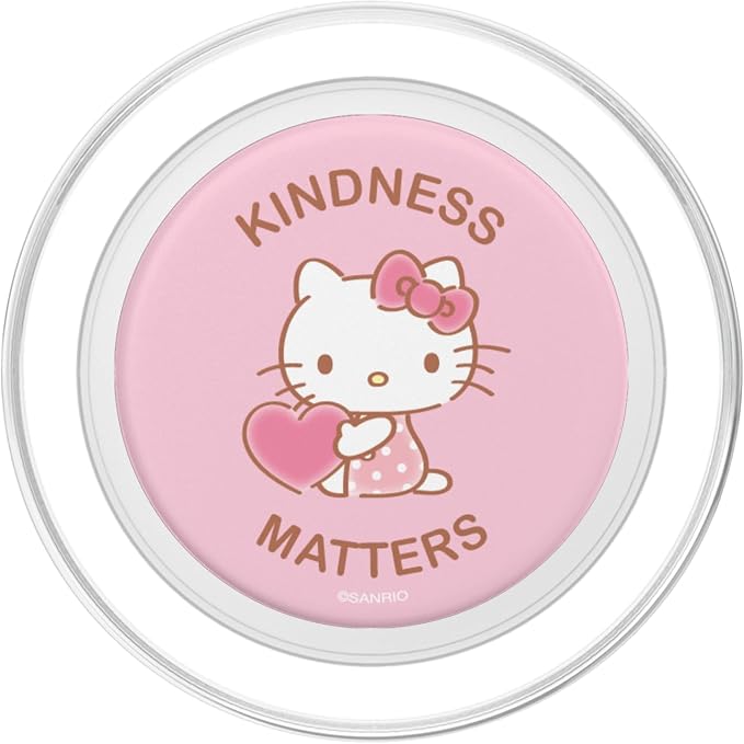 Hello Kitty Pink Heart Cute Kindness Matters PopSockets Adhesive PopGrip