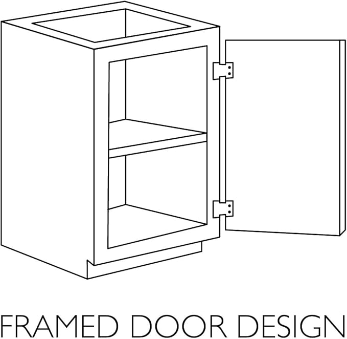 Design House Brookings Shaker Fully Assembled Wall Kitchen Cabinet W3336, 33 W x 12 D x 36 H, Brown, Solid Wood, Design House, 569038