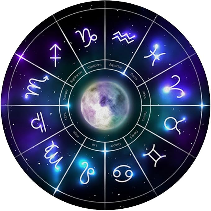 Zodiac Astrology Wheel Star Sign Symbol Astrology Birth Grip PopSockets Adhesive PopGrip