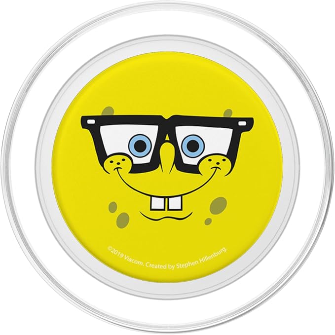 Nickelodeon Spongebob Squarepants Nerd Glasses Face PopSockets Adhesive PopGrip