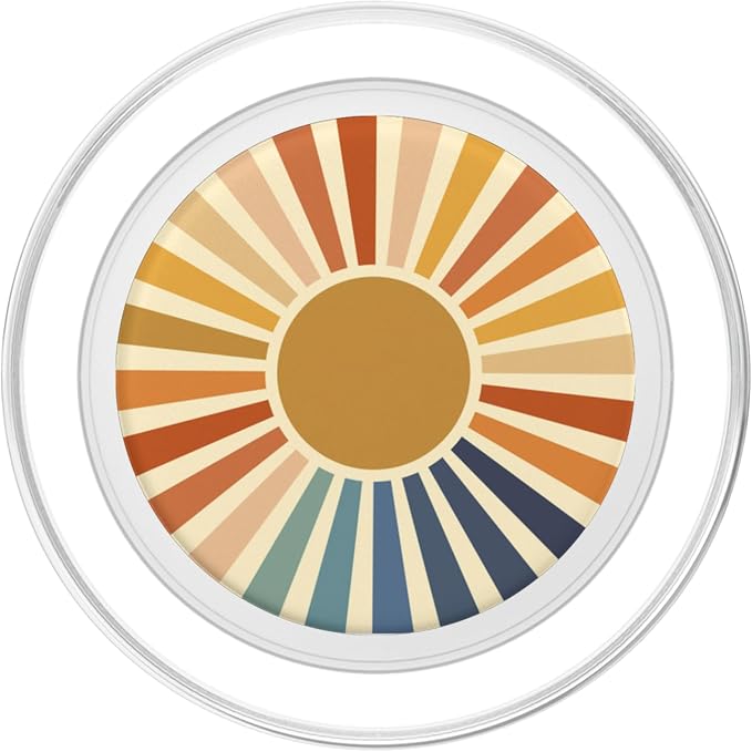 Sunset Retro Fall Colors Nostalgic Style Phone Popper PopSockets Adhesive PopGrip