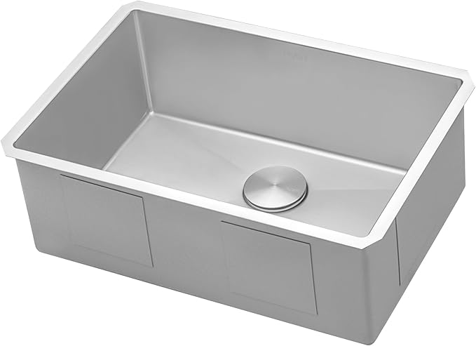 Ruvati 26-inch Undermount 16 Gauge Tight Radius Stainless Steel Kitchen Sink Single Bowl - RVH7126