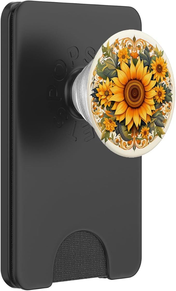 Sunflower PopSockets PopGrip for MagSafe