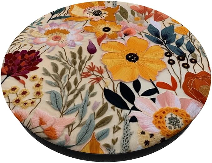 Colorful Wildflower Florals Flower PopSockets Adhesive PopGrip