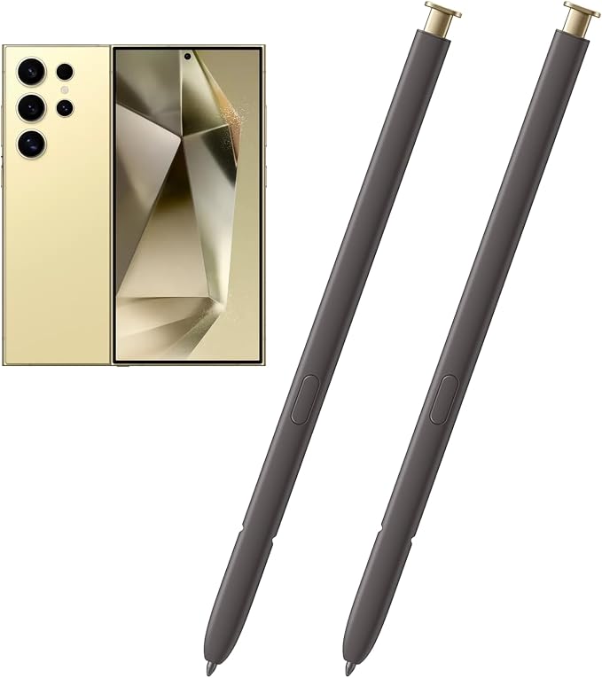 2 Pack Galaxy S24 Ultra S Pen Replacement Compatible with Samsung Galaxy S24 UltraS24 Stylus Pen for Galaxy S24 Ultra Touch S PenUS VersionNoBluetooth(Dark Gray)