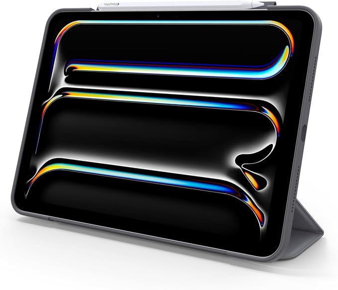 OtterBox Symmetry Series Folio Case for iPad Pro 11-inch (M4) (2024) - Thunderstorm (Black) Ultra-Sleek Design Multiple Viewing Positions Magnetic Sleep/Wake Cover (Ships in polybag)