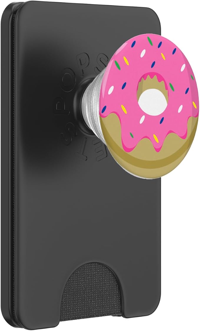 Pink Donut Pop Socket for Phone Cute PopSockets Jelly Donut PopSockets Adhesive PopGrip