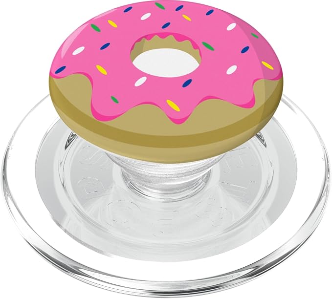 Pink Donut Pop Socket for Phone Cute PopSockets Jelly Donut PopSockets Adhesive PopGrip