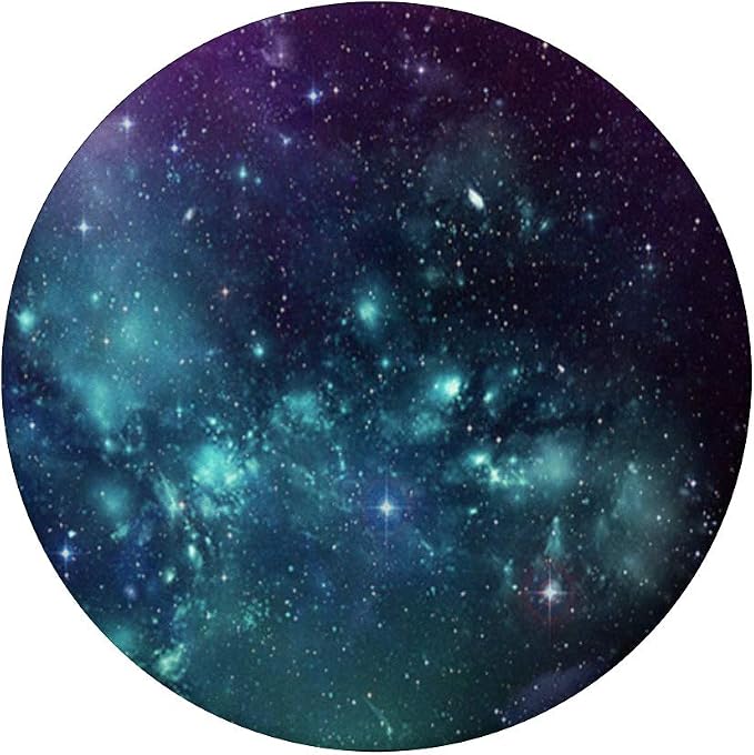 Galaxy Universe Star Cluster Cosmic Aqua Nebula PopSockets PopGrip: Swappable Grip for Phones &amp Tablets