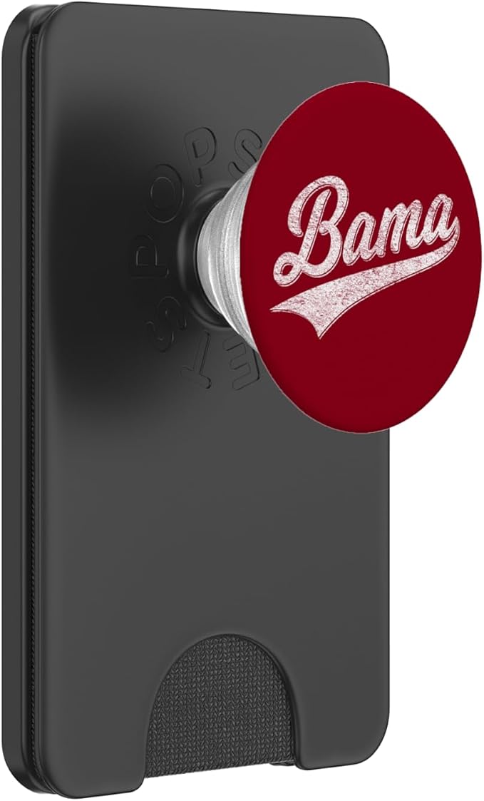 BAMA ALABAMA VARSITY SCRIPT CLASSIC SPORTS JERSEY STYLE PopSockets Adhesive PopGrip