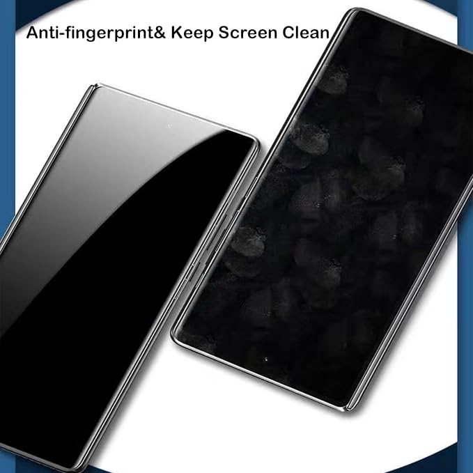 2 PCS 360 Degree Privacy Tempered Glass for Samsung Galaxy Z Fold 6 Screen Protector 4 Direction Ways Anti-peep Tempered Glass Film 9H Hardness Scratch Resistant
