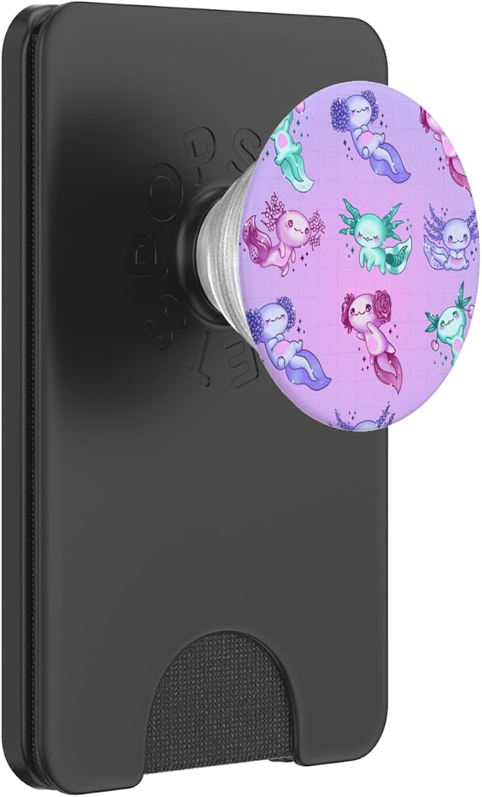 Axolotl Pattern PopSockets Adhesive PopGrip
