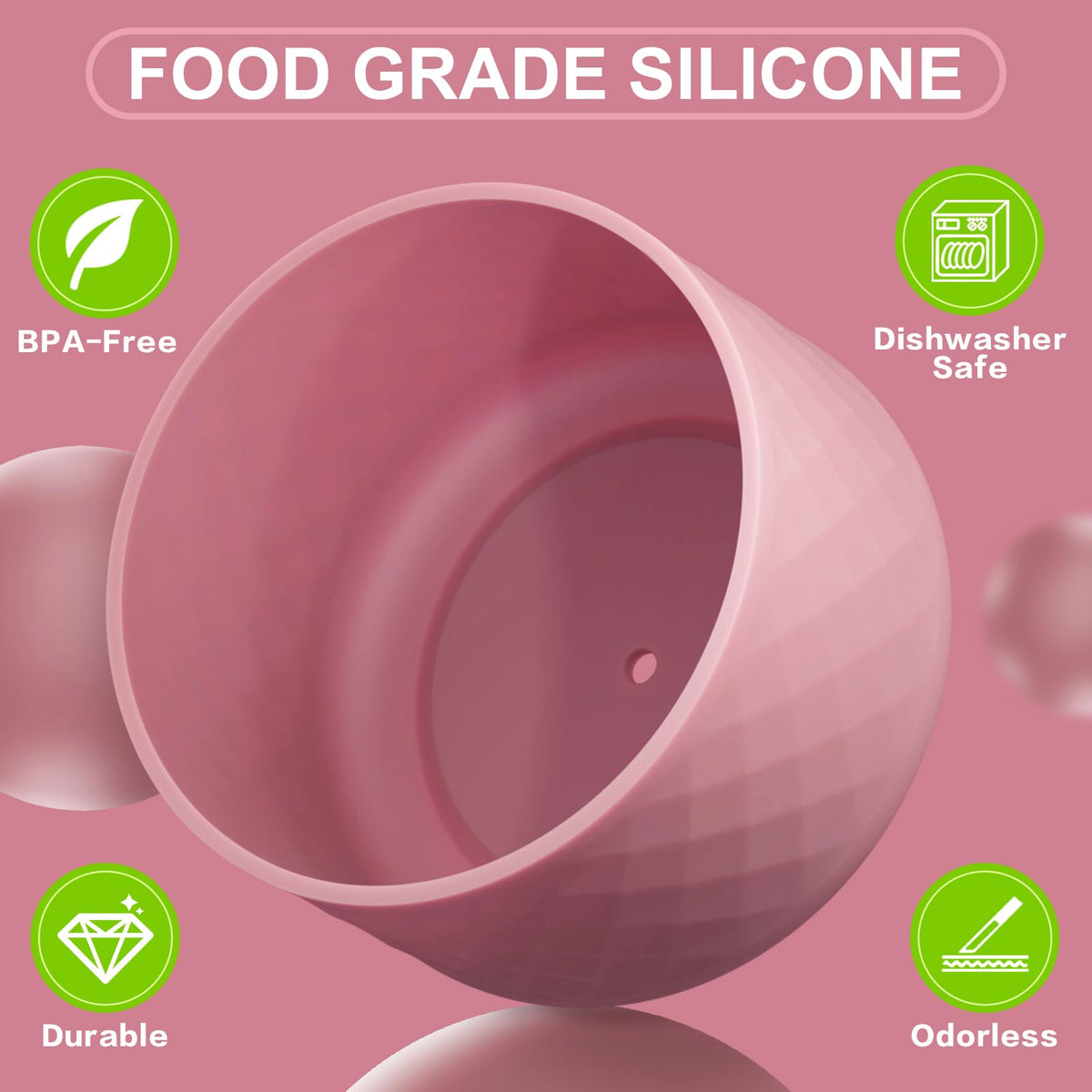 Silicone Boot for Owala Water Bottle 40 oz, Anti-Slip Protective Sleeve for FreeSip/Twist/Flip Stainless Steel Water Bottles Accessories