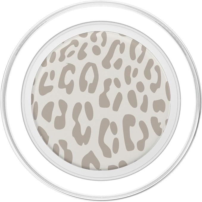 Leopard Print Cream Cheetah Design for Women Boys Girl White PopSockets Adhesive PopGrip