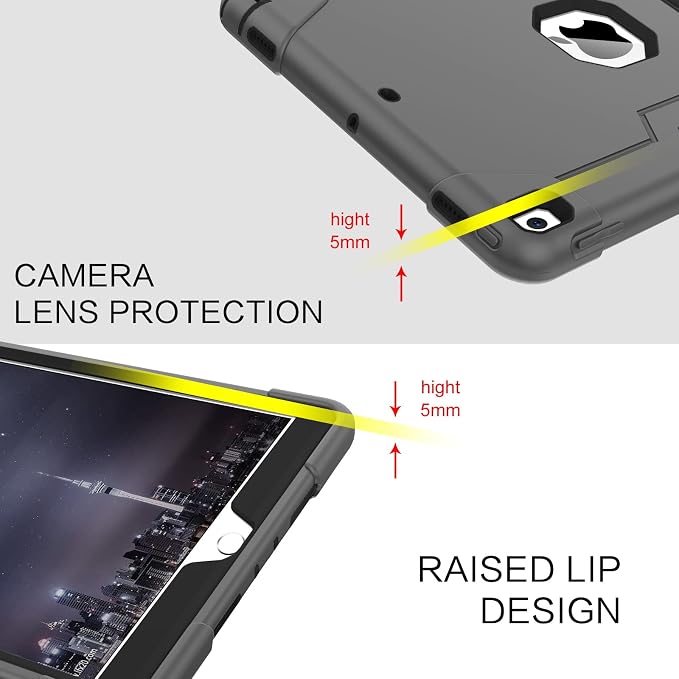 BENTOBEN for iPad Air 3 2019 Case iPad Pro 10.5 2017 Case 3 Layers Heavy Duty Rugged Shockproof Kickstand Sturdy Protective Tablet Cover for iPad Air 3rd Generation/iPad Pro 10.5 2017 Black