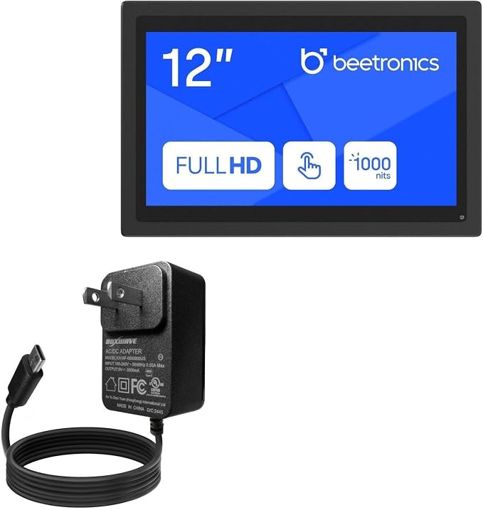 BoxWave Charger Compatible with Beetronics 12HB9M - Wall Charger Direct (15W) Rapid Charge Your Device with Built-in 3ft Cable
