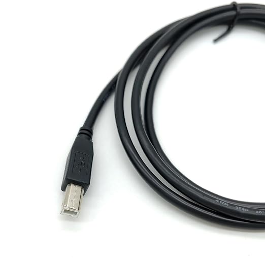 USB B-Port Printing Port Male to DB9 Female RS232 Serial Cable DB9 to USB B-Type Data Transmission Printer Adapter Cable 2Meter
